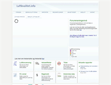 Tablet Screenshot of luftkvalitet.info